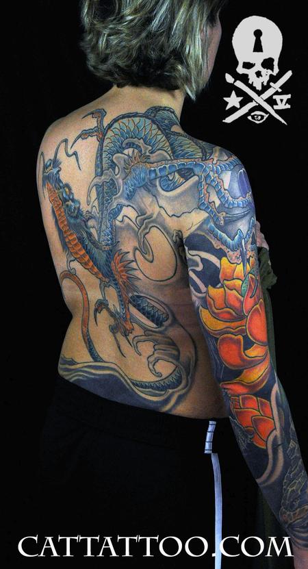 Tattoos - Blue Dragon - 115178